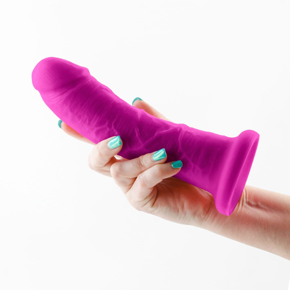 NS TOYS - COLOURS - DUAL DENSITY - 7" GIRTH DILDO - PURPLE