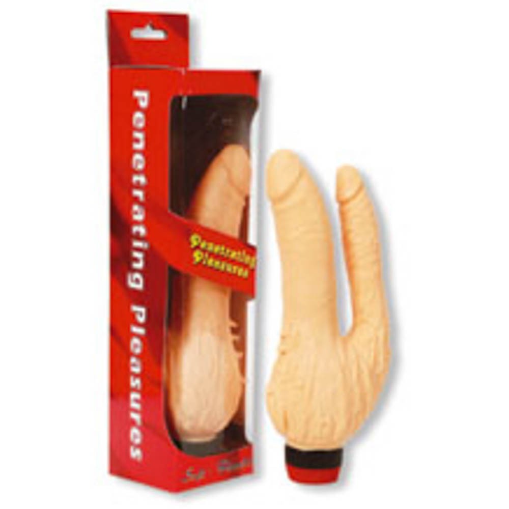 SEVEN CREATIONS - VINYL P-SHAPE VIBRATOR 7