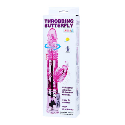 DEBRA - THROBBING BUTTERFLY VIBRATOR PINK
