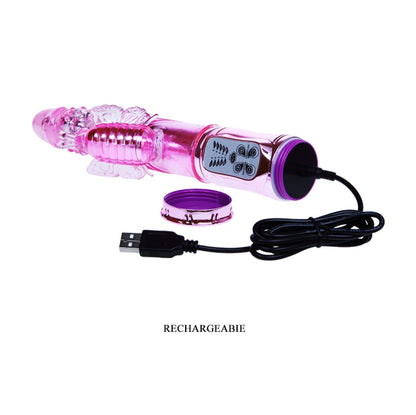 DEBRA - THROBBING BUTTERFLY VIBRATOR PINK