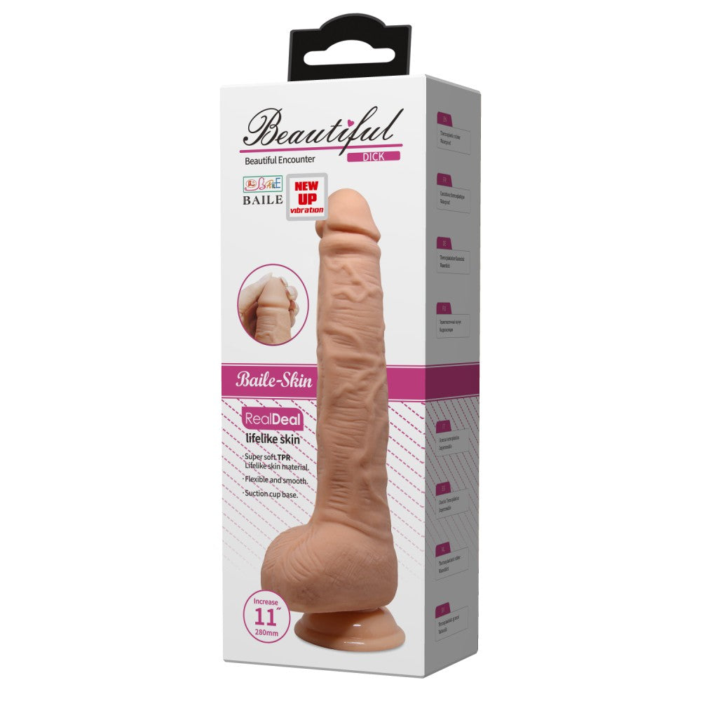 DEBRA - BEAUTIFUL DICK 11 " VIBRATING DILDO