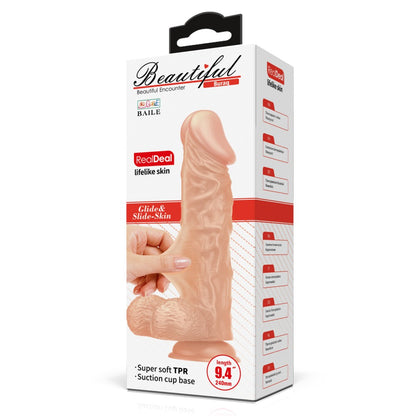 DEBRA - BEAUTIFUL BURAQ 9,4 " DILDO FLESH