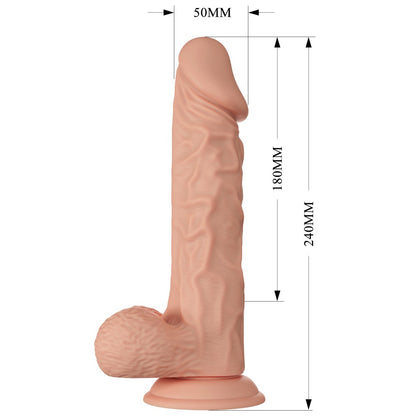 DEBRA - BEAUTIFUL BURAQ 9,4 " DILDO FLESH