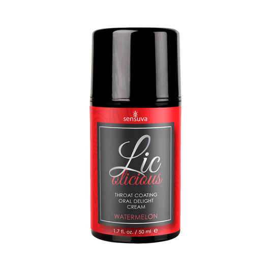 SENSUVA - LIC-O-LICIOUS THROAT COATING ORAL DELIGHT CREAM WATERMELON 1.7 OZ.