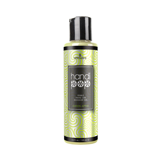SENSUVA HANDIPOP EDIBLE HAND JOB MASSAGE GEL GREEN APPLE 4.2 OZ.