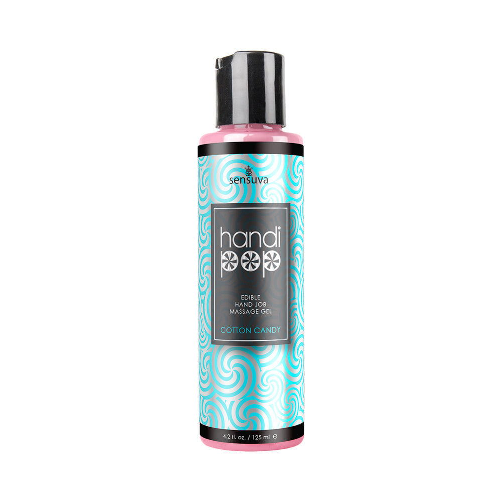 SENSUVA - HANDIPOP EDIBLE HAND JOB MASSAGE GEL COTTON CANDY 4.2 OZ.