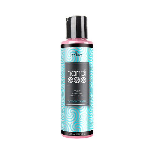 SENSUVA - HANDIPOP GEL COMESTIBLE PARA MASAJE MANUAL SABOR ALGODÓN DE AZÚCAR 4.2 OZ.