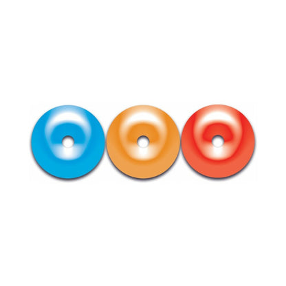 HOTT PRODUCTS - LIQUORED UP PECKER GUMMY RINGS-3PK (BAHAMA MAMA, MAI TAI AND STRAWBERRY DAIQUIRI