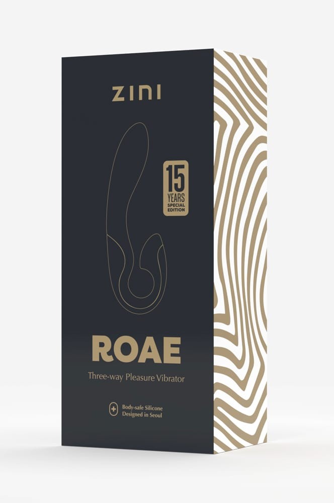 OUTLET - ZINI ROAE SE THREE-WAY PLEASURE VIBRATOR BLACK GOLD_B0O50_4