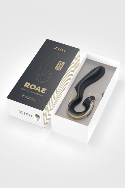 OUTLET - ZINI ROAE SE THREE-WAY PLEASURE VIBRATOR BLACK GOLD_B0O50_4