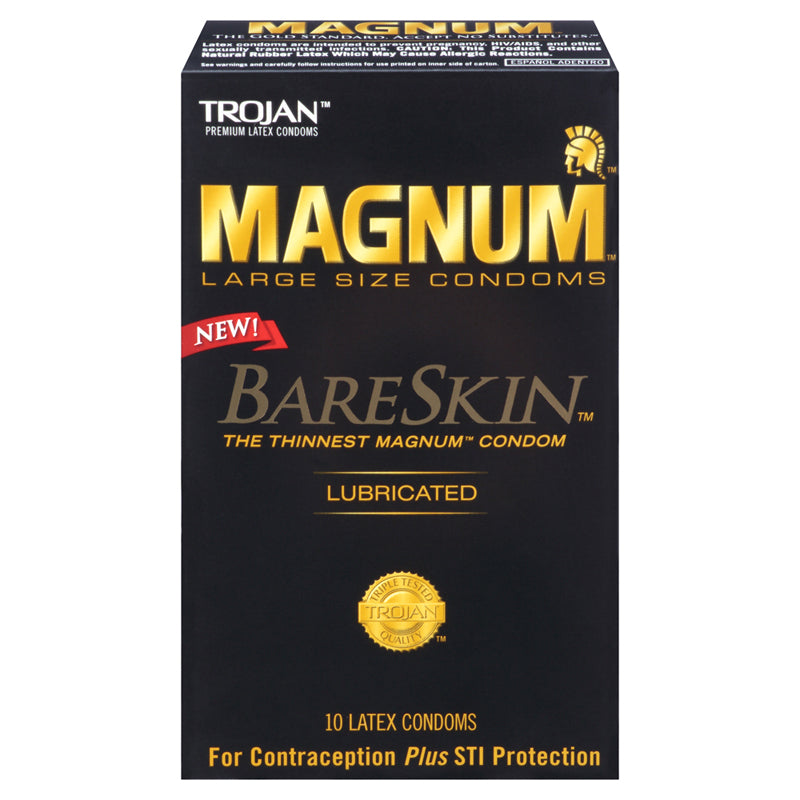 TROJAN MAGNUM BARESKIN CONDOMS (10)