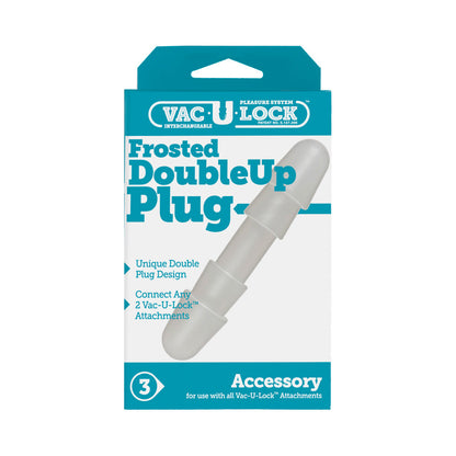 DOC JOHNSON - VAC-U-LOCK - FROSTED DOUBLEUP PLUG FROST