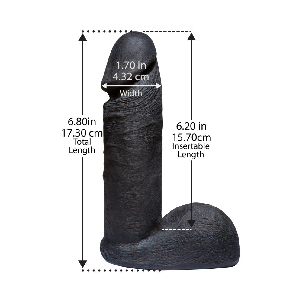 DOC JOHNSON - VAC-U-LOCK - ULTRASKYN 6IN REALISTIC COCK CODEBLACK
