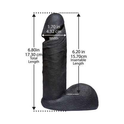 DOC JOHNSON - VAC-U-LOCK - ULTRASKYN 6IN REALISTIC COCK CODEBLACK