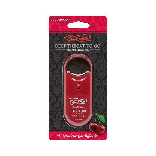 DOC JOHNSON - GOODHEAD TO GO - DEEP THROAT SPRAY .33OZ. WILD CHERRY