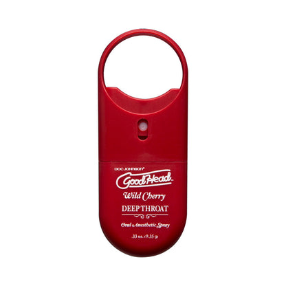 DOC JOHNSON - GOODHEAD TO GO - SPRAY GARGANTA PROFUNDA .33OZ. CEREZA SILVESTRE