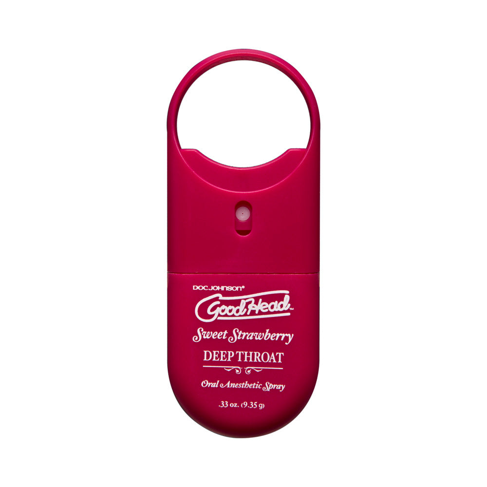 DOC JOHNSON - GOODHEAD TO GO - DEEP THROAT SPRAY .33OZ. SWEET STRAWBERRY