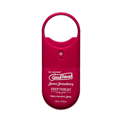 DOC JOHNSON - GOODHEAD TO GO - DEEP THROAT SPRAY .33OZ. SWEET STRAWBERRY