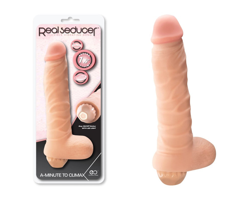 NMC - REAL SEDUCER FLEXIBLE VIBRATING DONG 7.5"_B0O25_4