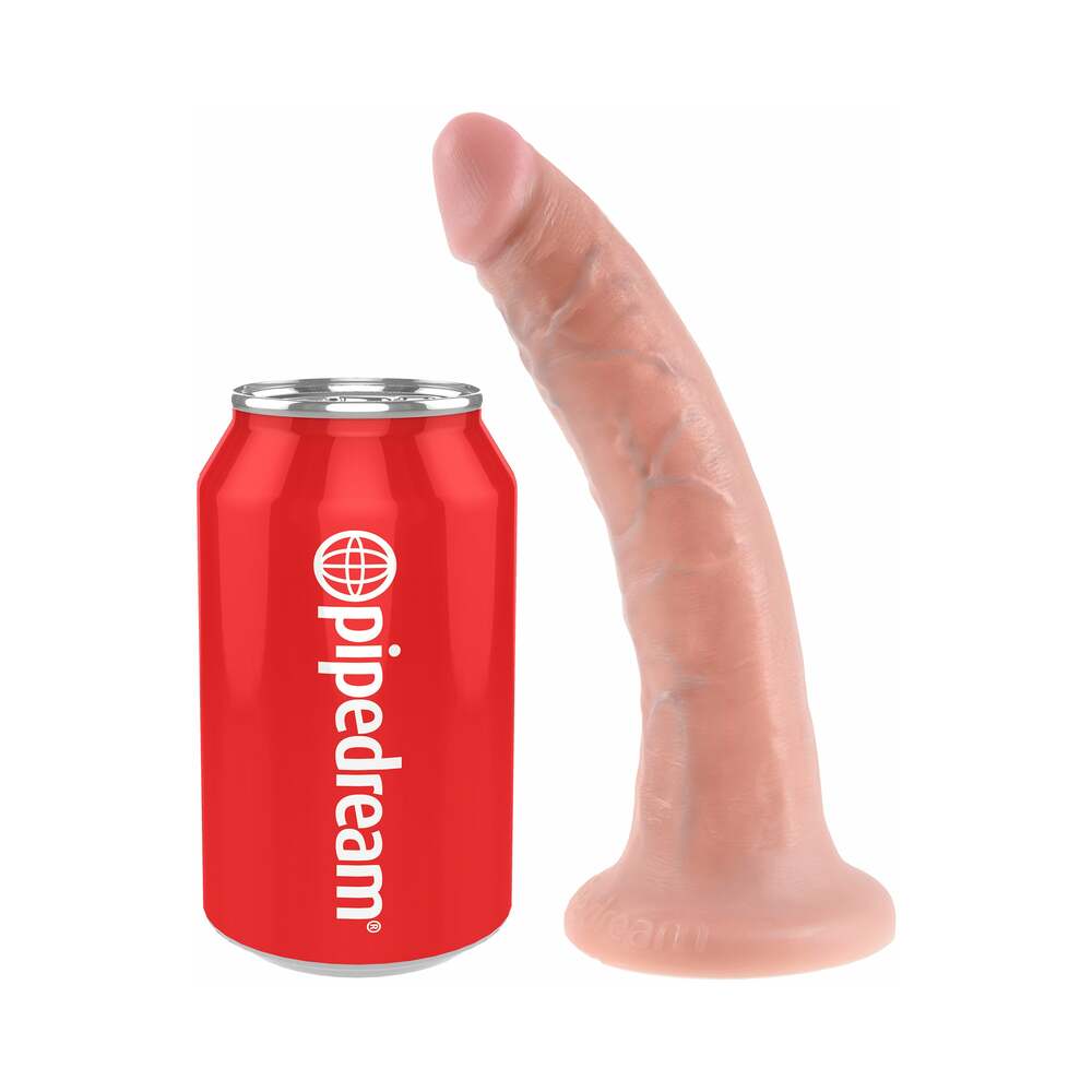 PIPEDREAM - KING COCK 7 IN. COCK REALISTIC DILDO WITH SUCTION CUP BEIGE