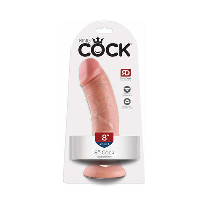 PIPEDREAM - KING COCK 8 IN. COCK REALISTIC DILDO WITH SUCTION CUP BROWN