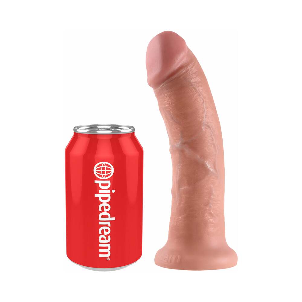 PIPEDREAM - KING COCK 8 IN. COCK REALISTIC DILDO WITH SUCTION CUP BEIGE