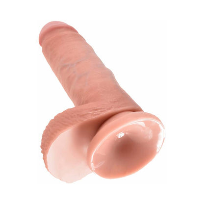 KING COCK 7 IN. COCK WITH BALLS REALISTIC SUCTION CUP DILDO BEIGE