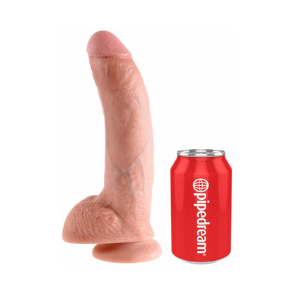PIPEDREAM - KING COCK 9 IN. COCK WITH BALLS REALISTIC SUCTION CUP DILDO BEIGE