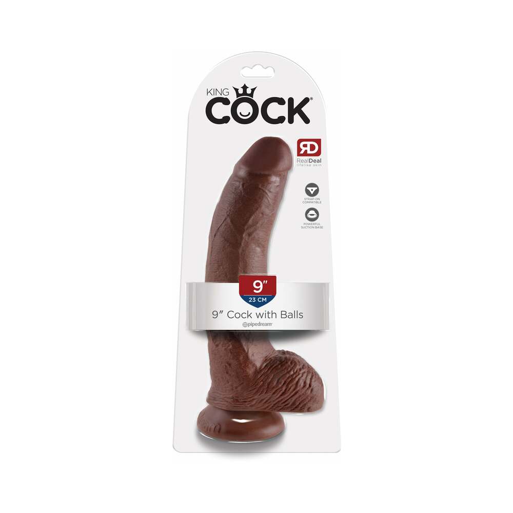 PIPEDREAM - COCK 9 IN. COCK WITH BALLS REALISTIC SUCTION CUP DILDO