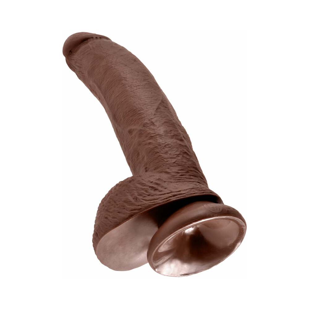PIPEDREAM - KING COCK 9 IN. COCK WITH BALLS REALISTIC SUCTION CUP DILDO BEIGE