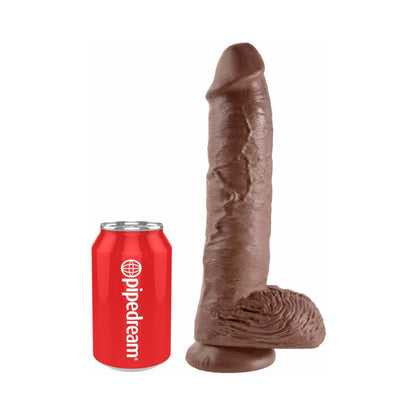 PIPEDREAM - KING COCK 10 IN. COCK WITH BALLS REALISTIC SUCTION CUP DILDO TAN