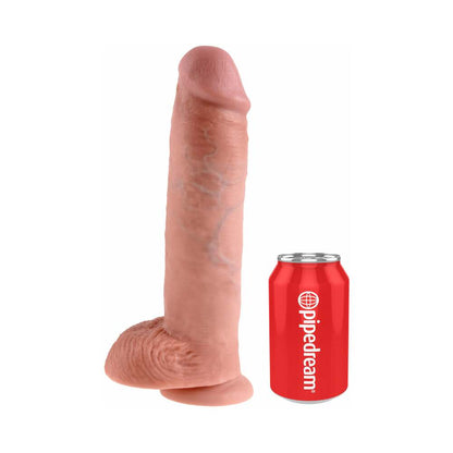 PIPEDREAM - KING COCK 11 IN. COCK WITH BALLS REALISTIC SUCTION CUP DILDO BEIGE