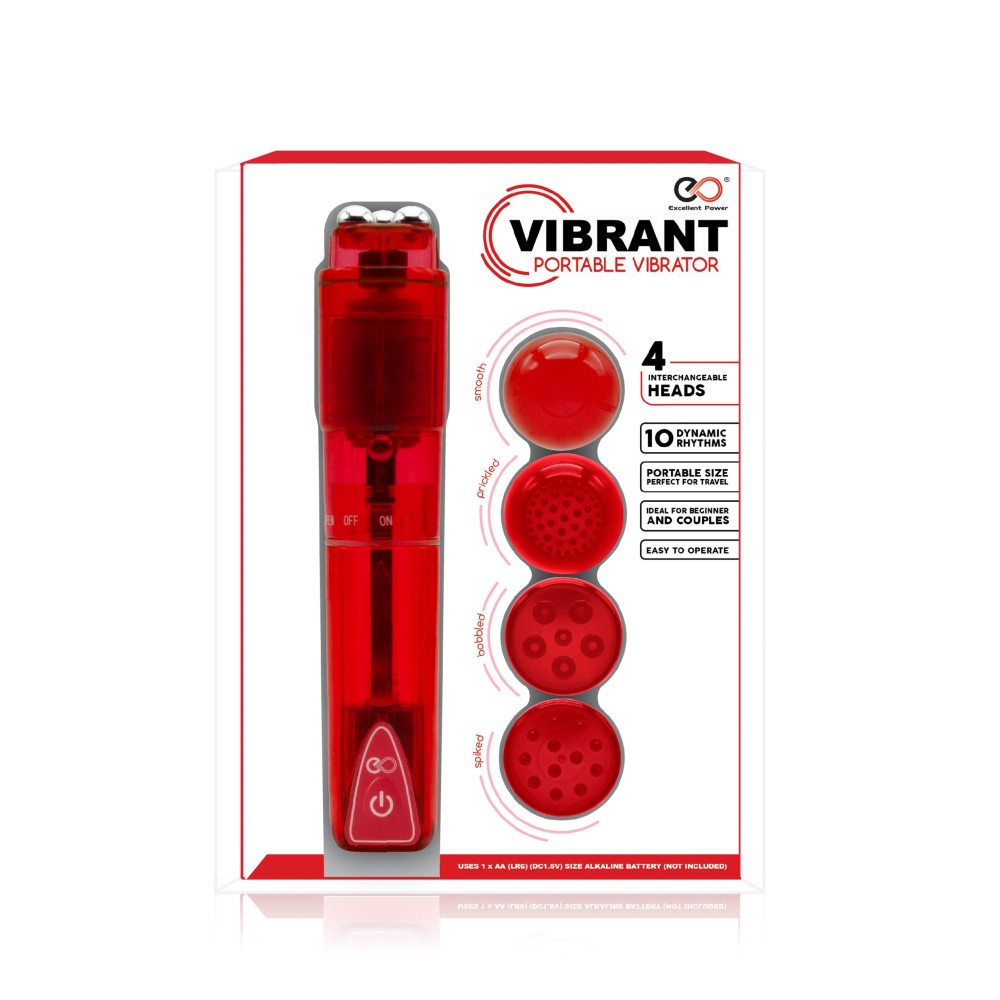 NMC - VIBBRANT PORTABLE VIBRATOR RED_B15O25_4