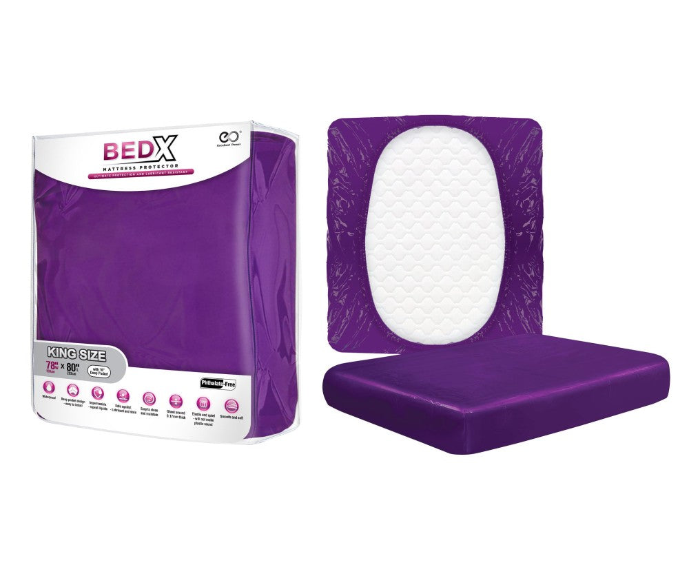 NMC - BED X - MATTRESS PROTECTOR - KING SIZE PURPLE