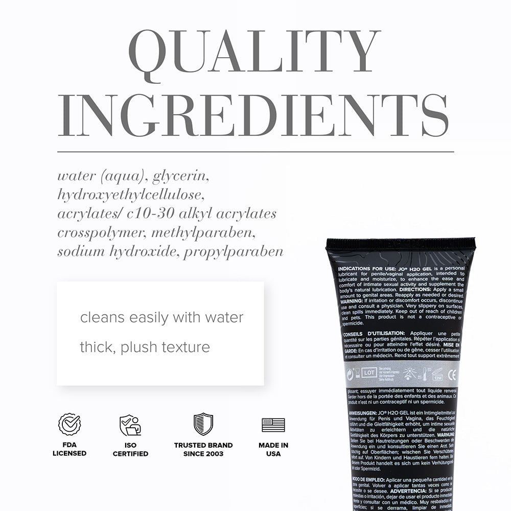 SYSTEM JO - JO H2O GEL LUBRICANTE PERSONAL A BASE DE AGUA 4 OZ.