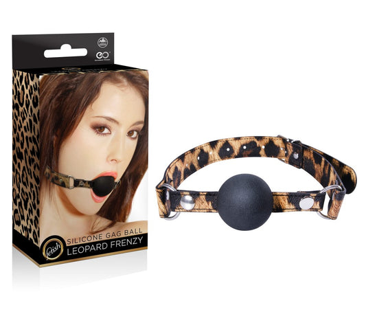NMC - LEOPARD FRENZY SILICONE GAG BALL_B0O25_4