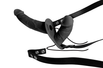 NMC - DOUBLE THRUSTER VIBE WITH HARNESS BLACK