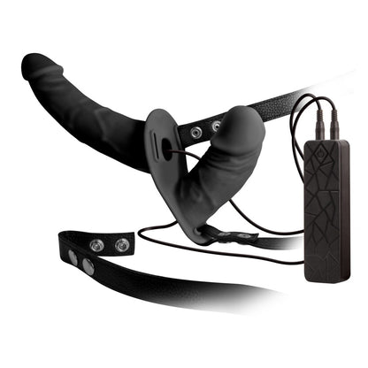 NMC - DOUBLE THRUSTER VIBE WITH HARNESS BLACK