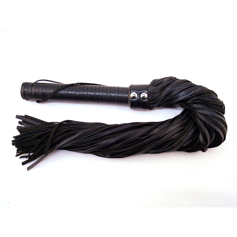 ROUGE GARMENTS - ROUGE FLOGGER, LEATHER W/LEATHER HANDLE BLACK
