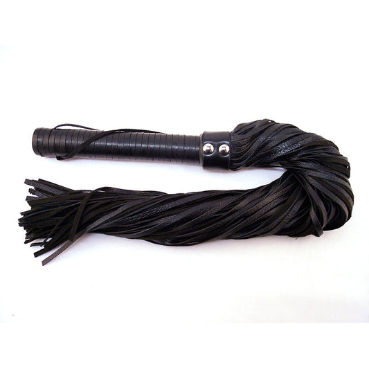 ROUGE GARMENTS - ROUGE FLOGGER, LEATHER W/LEATHER HANDLE BLACK