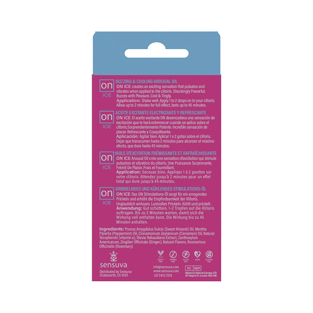 SENSUVA - ON ICE AROUSAL OIL 5 ML