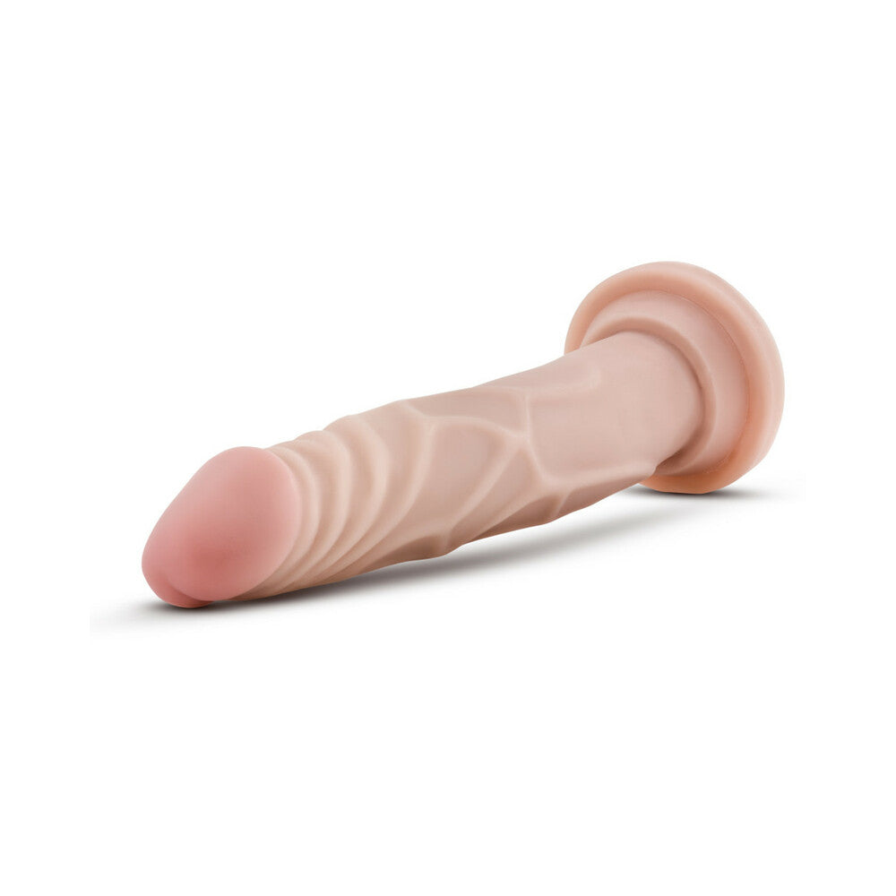 BLUSH - AU NATUREL RONNIE 7.5 IN. POSABLE DUAL DENSITY DILDO BEIGE