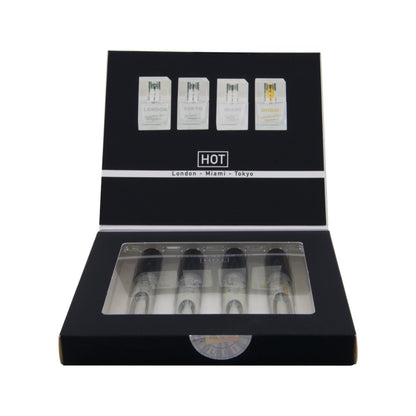 HOT - HOT PHEROMONE PERFUME TESTER-BOX LMTD MEN - 4X5ML