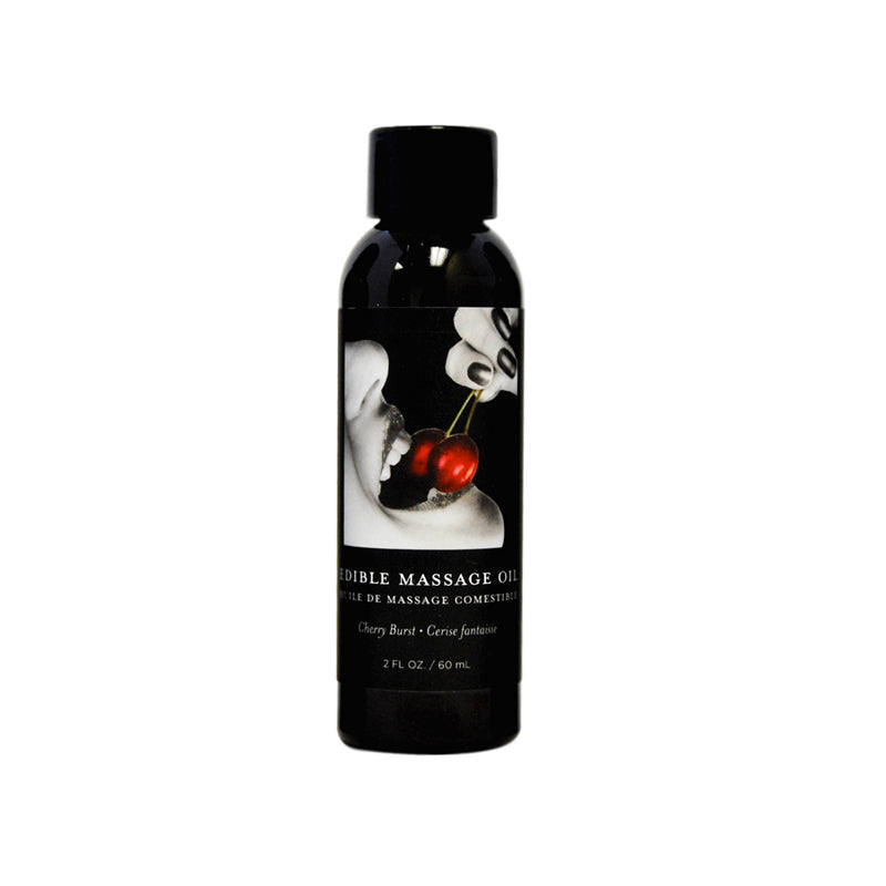 EARTHLY BODY - EDIBLE MASSAGE OIL CHERRY 2OZ