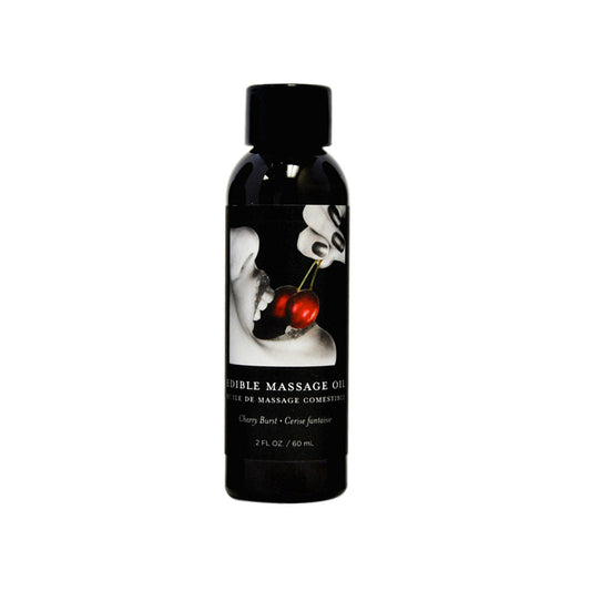 EARTHLY BODY EDIBLE MASSAGE OIL CHERRY 2OZ