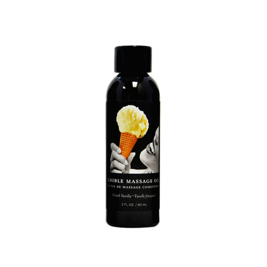 EARTHLY BODY EDIBLE MASSAGE OIL VANILLA 2OZ