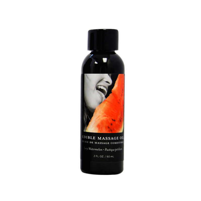 EARTHLY BODY EDIBLE MASSAGE OIL WATERMELON 2OZ.