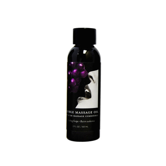 EARTHLY BODY EDIBLE MASSAGE OIL GRAPE 2OZ