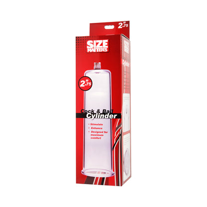 SIZE MATTERS COCK AND BALL CYLINDER 2.75 IN. X 11 IN. CLEAR