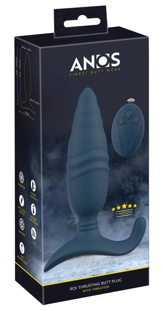 ANOS - RC THRUSTING BUTT PLUG WITH VIBRATION